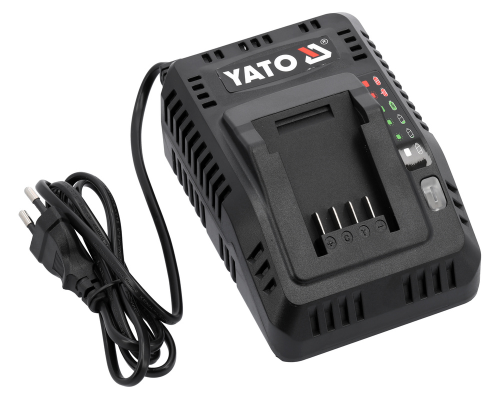 Інтелектуальний зарядний пристрій 18В (2,4-4,5А) із системою охолодження YATO YT-828500