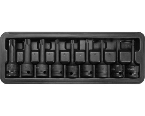 Набір торцевих ударних головок Torx 9 шт. YATO YT-10654