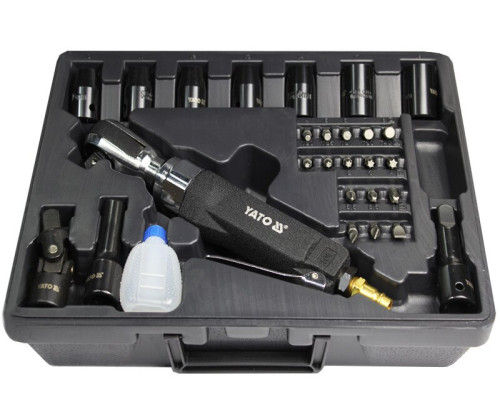 Тріскачка пневматична з набором головок YATO YT-0982