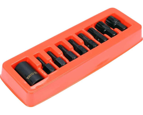 Набір ударних насадок Spline 1/2" YATO YT-10663