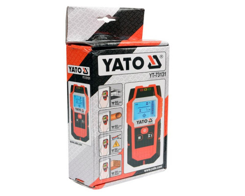 Цифровий детектор прихованої проводки і неоднорідностей YATO YT-73131