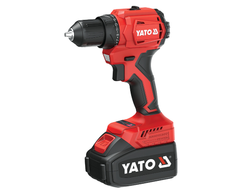 Дриль та викрутка 18В (2Ач, 45Нм, безщіткова) YATO YT-827788