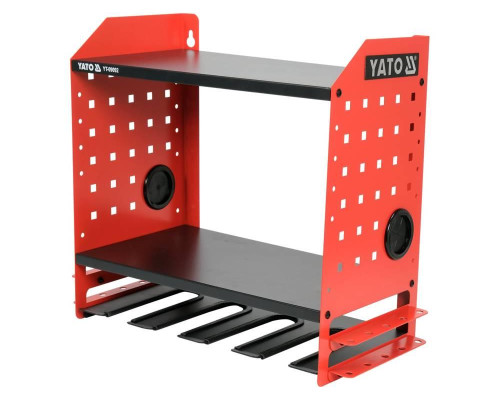 Металева полиця для електроінструментів 4 розеток YATO YT-09092