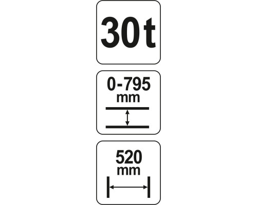 Ручний гідравлічний прес 30 тонн YATO YT-55582