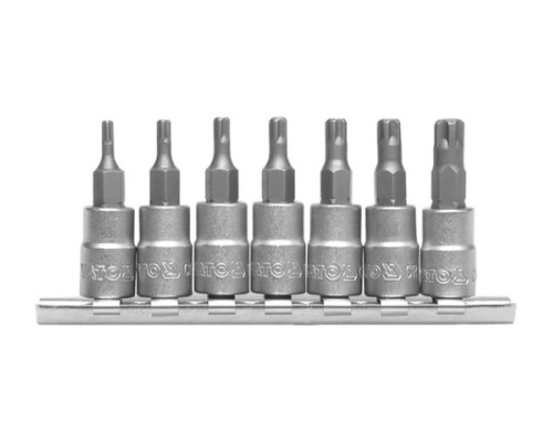 Набір головок з викрутковими насадками Torx 7 предметів YATO YT-0461