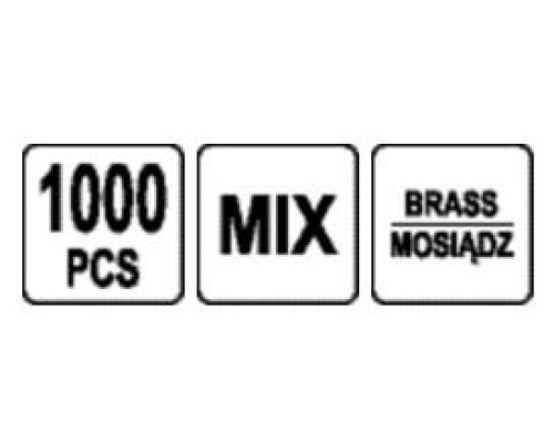 Набір кабельних наконечників 1000 шт YATO YT-06896