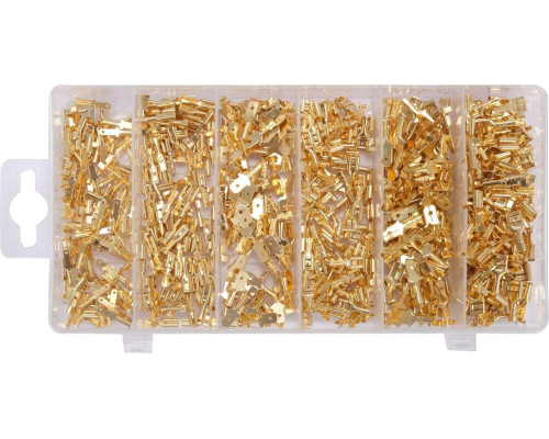 Комплект автомобільних електричних роз'ємів 600 шт YATO YT-068684