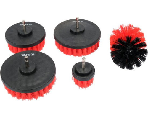 Набір щіток для шестигранного дриля 5 шт YATO YT-47777