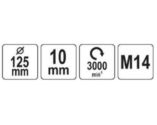 Фетр полірувальний 125х20мм, M14 YATO YT-47901