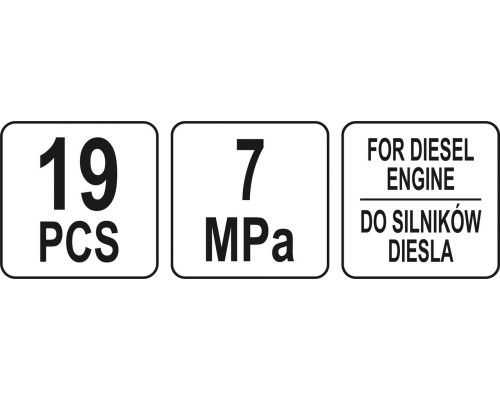 Компресометр для дизельних двигунів YATO YT-73072