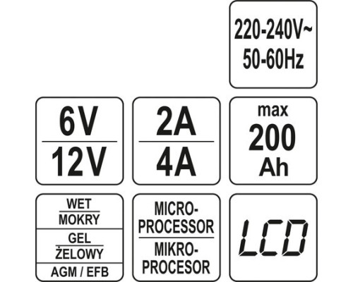 Електронний випрямляч із РК-дисплеєм YATO YT-83000