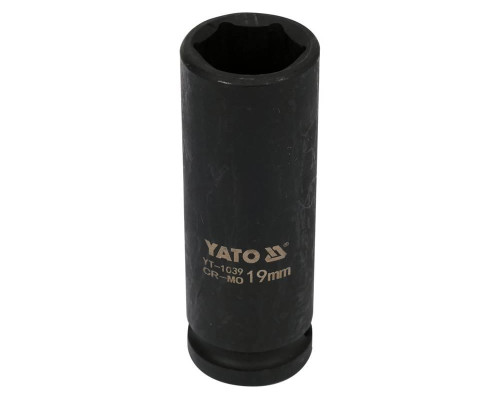 Ударна головка 1/2'' довжиною 19 мм YATO YT-1039