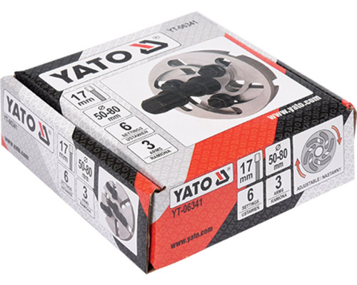 Знімач шківів універсальний 50-80 мм YATO YT-06341