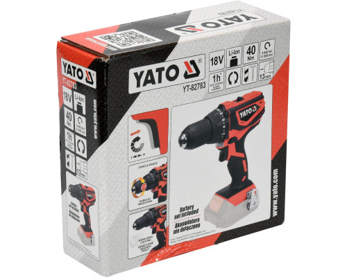 Дриль-шуруповерт акумуляторний YATO YT-82783