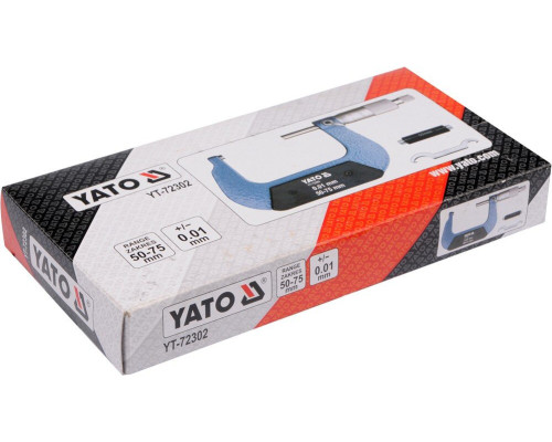 Мікрометр 50-75 мм YATO YT-72302