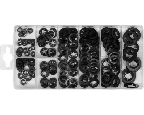 Комплект сталевих пружинних шайб 260 шт. YATO YT-06860