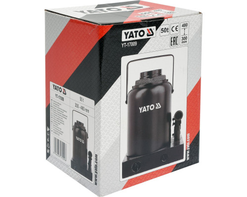 Пляшковий домкрат 50 тонн YATO YT-17009