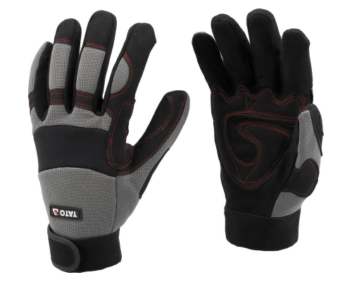 Захисні рукавички із синтетичної шкіри, посилені вставками р.11 YATO YT-746641