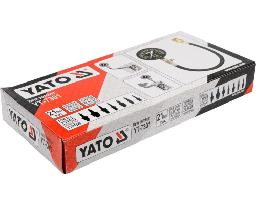 Компресометр для бензинових двигунів YATO YT-7301