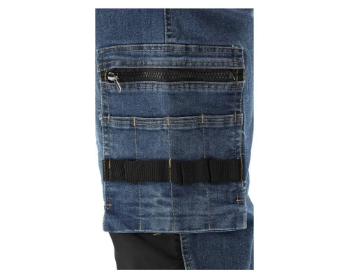 Робочі штани еластичні джинсові темно-сині YATO YT-79055 розмір 2XL