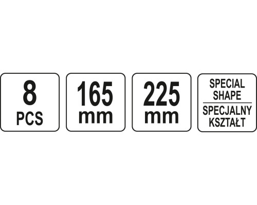 Набір гачків і лопаток YATO YT-08431