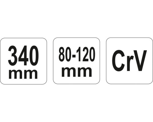 Ключ гайковий з круглим штифтом 80-120 мм YATO YT-01678