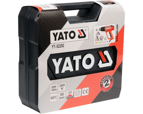Фен технічний з дисплеєм 2000 Вт YATO YT-82292