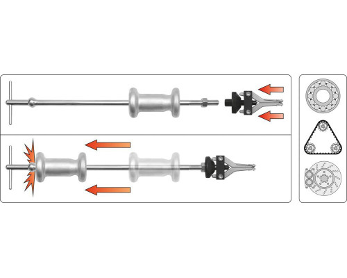 Інерційний знімач підшипників YATO YT-2540