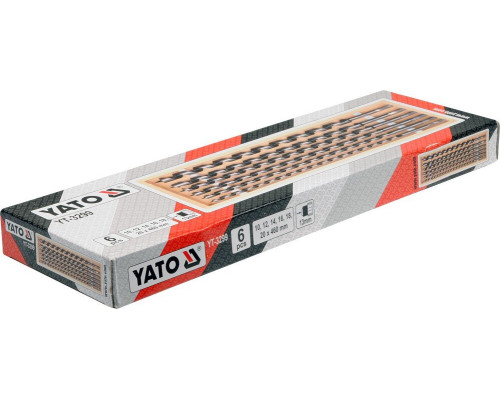 Набір довгих спіральних свердел по дереву YATO YT-3299