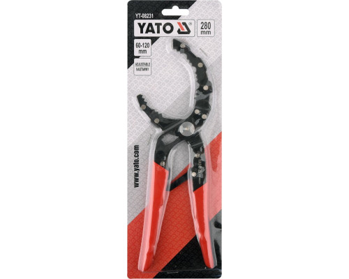 Саморегулюючі кліщі для масляних фільтрів 60-120 мм YATO YT-08231