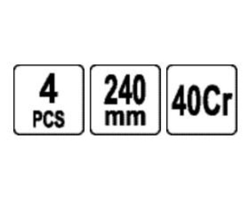 Набір довгих гачків з ручкою 4 шт YATO YT-08429