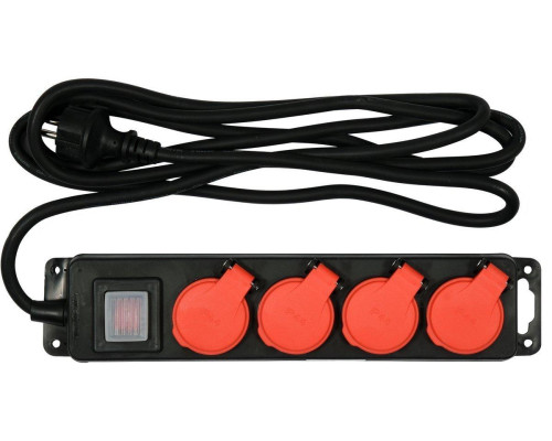 Подовжувач із заземленням 3 м 4 розетки YATO YT-81241