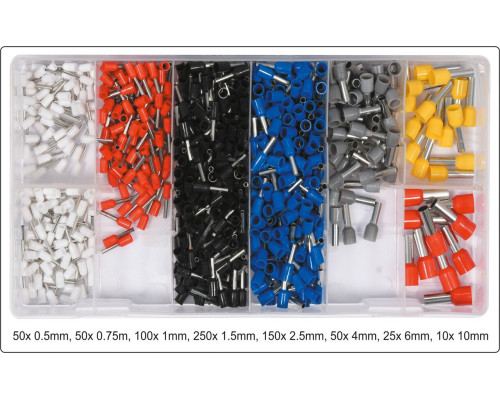 Набір кабельних наконечників і з'єднувачів 685 шт YATO YT-06895