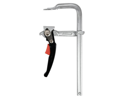 Сталевий затискач 250х100 мм F типу, стрижень 19.5х9.5 мм хромований, швидкорегульований YATO YT-63952