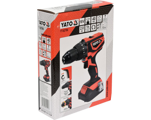 Акумуляторний ударний дриль-шурупокрут YATO YT-82786