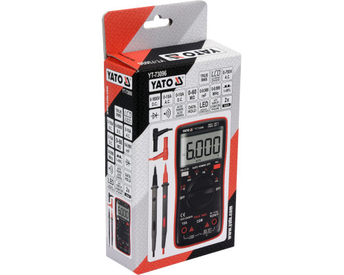 Цифровий мультиметр з РК-дисплеєм YATO YT-73096