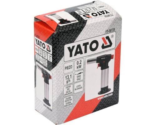 Пальник газовий з п'єзопідпалом YATO YT-36725
