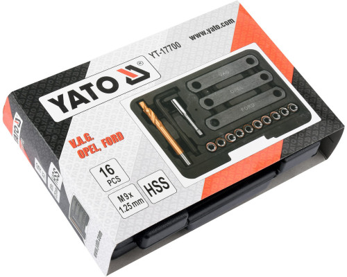 Ремкомплект резьбы суппорта Ford/Opel/VAG 16 эл YATO YT-17700