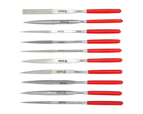 Алмазні надфілі 4х160х50 мм набір 10 шт. YATO YT-6151