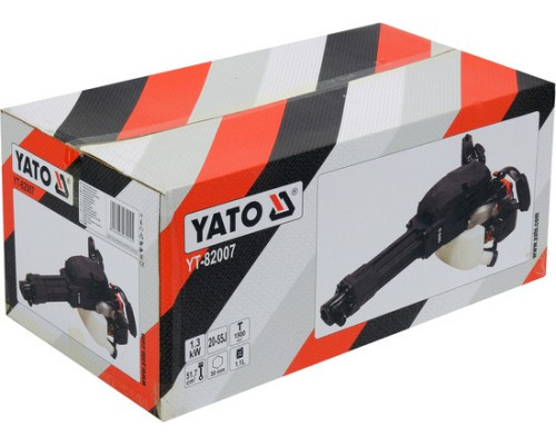 Бензиновий молот 55 Дж із шестигранною рукояткою 30 мм YATO YT-82007