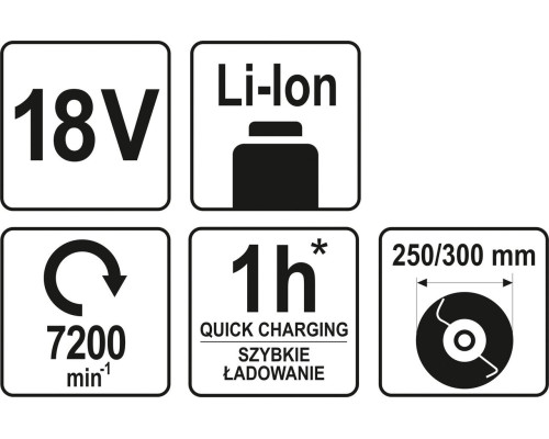 Тример акумуляторний 18 В YATO YT-82831