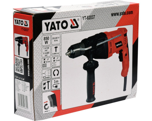 Дриль ударний двошвидкісний YATO YT-82037