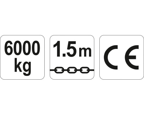 Ланцюгова ручна важільна таль 6 тонн YATO YT-58967