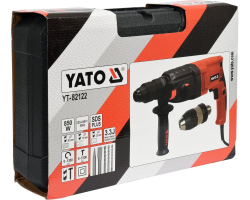 Перфоратор SDS+ 620 Вт YATO YT-82122