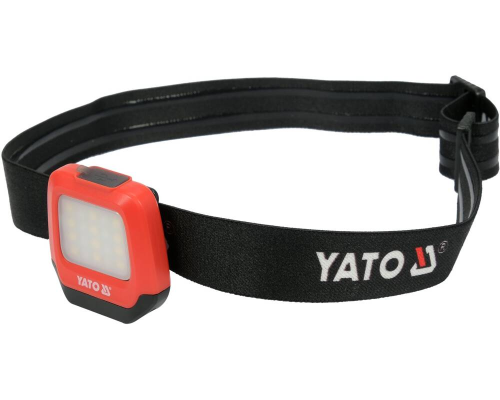 Налобний ліхтар з кліпсою на бейсболку 2в1 200Лм YATO YT-08598