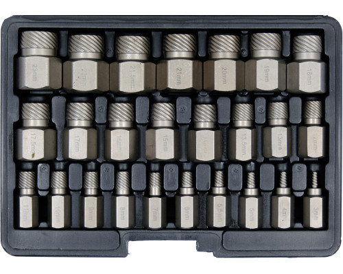 Набір знімачів для пошкоджених внутрішніх гвинтів 25 ел YATO YT-06034