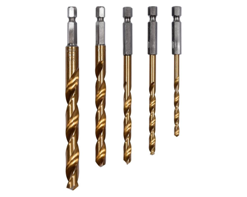 Набір свердел по металу з титановим покриттям 4-10 мм 5 шт. YATO YT-44700