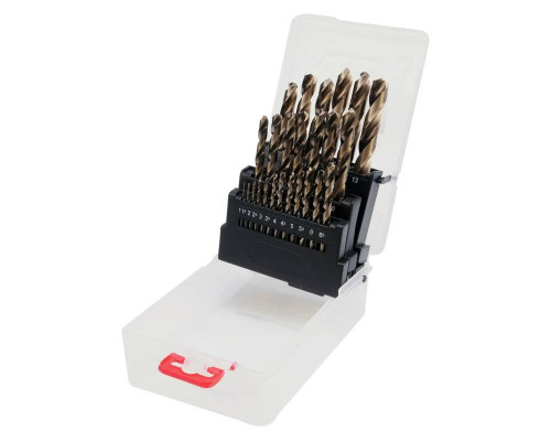 Набір свердел по металу CO-HSS 1-13 мм 25 шт. YATO YT-41605