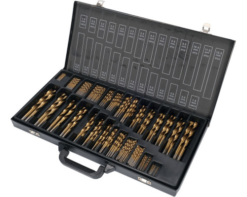 Набір свердел по металу 190 шт 1-13 мм YATO YT-44677