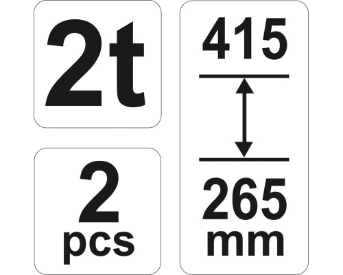 Підставки під автомобіль 2 тонни YATO YT-17310